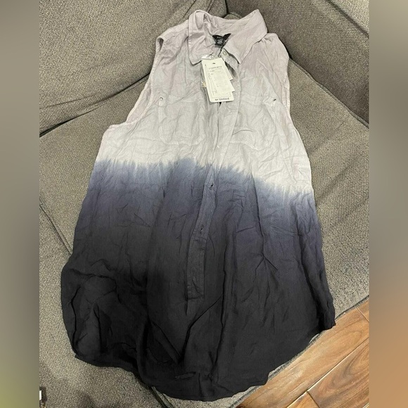 Intro. Ombre Gray and Black Button-Down Shirt - Picture 1 of 2